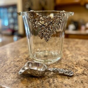 Vintage Arthur Court Crystal ice bucket